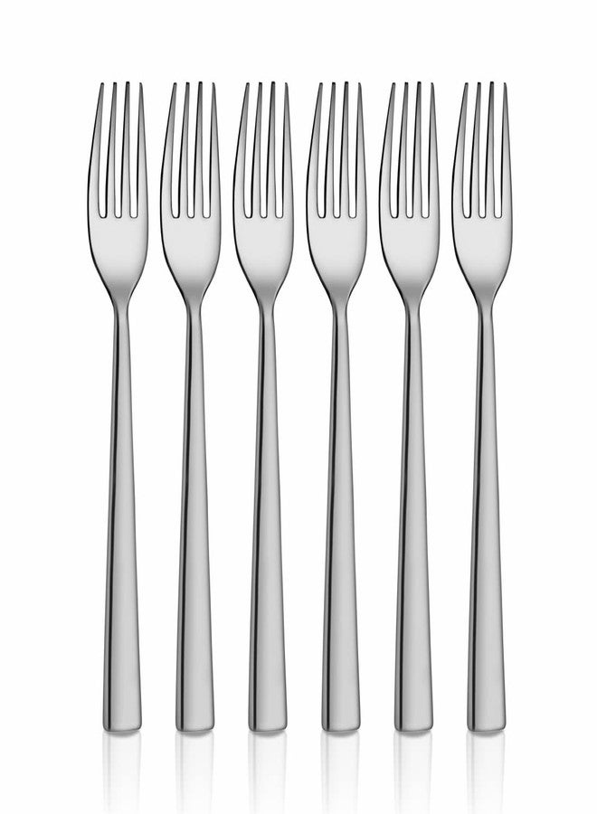 Shri & Sam Stainless Steel Lotus Plain Baby Fork,6 Pieces - Image 1